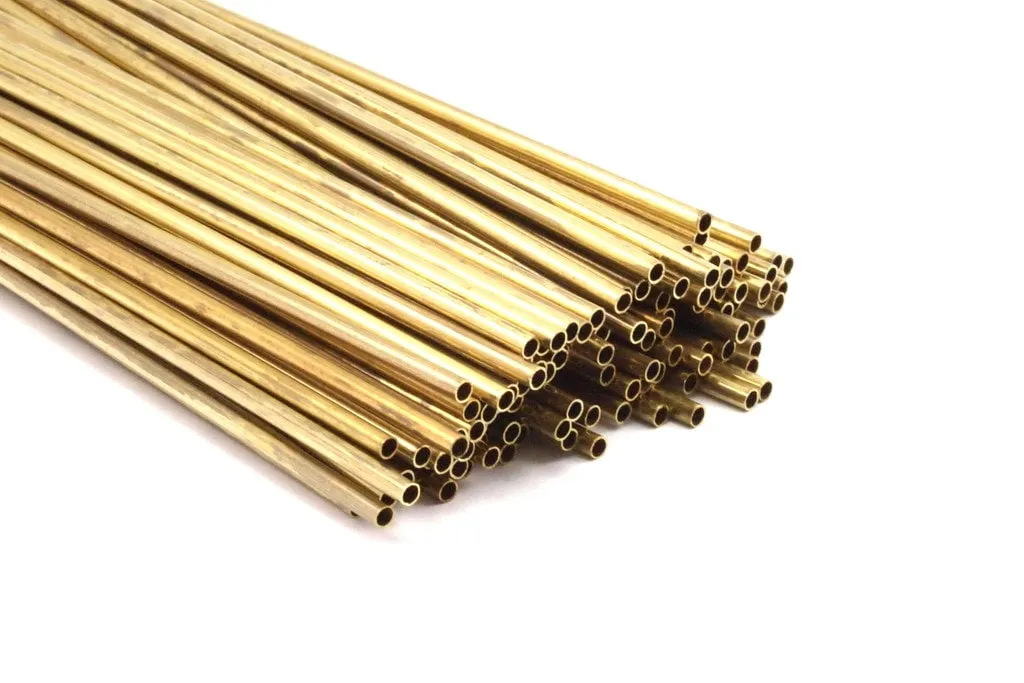 2mm Brass Himmeli Tubes, 24 Raw Brass Himmeli Diy Tube Beads, For Air Plants , Geometric Shapes Customize Size