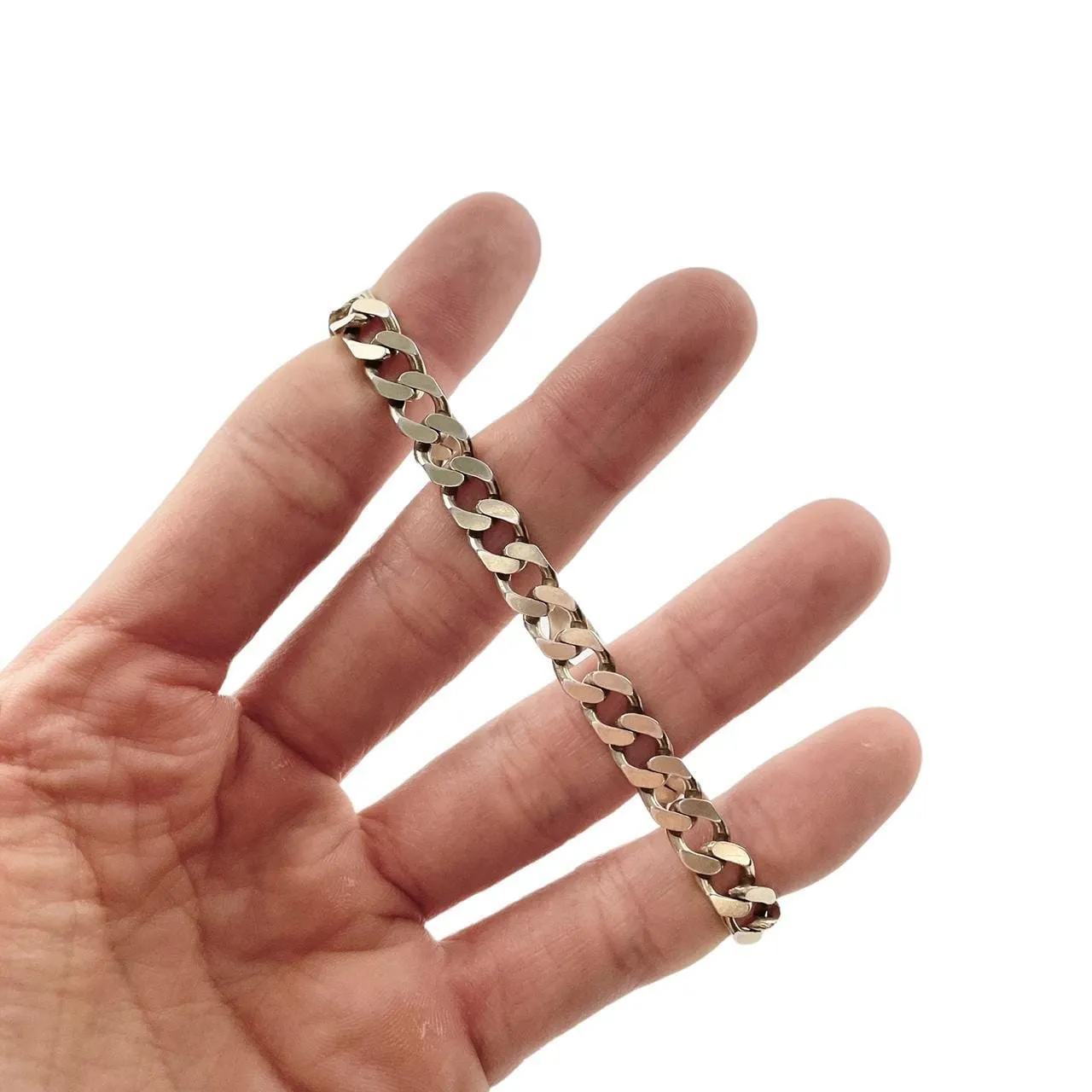 925 Sterling silver curb chain bracelet