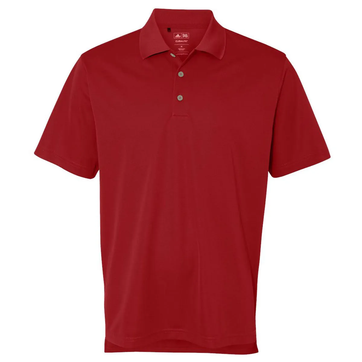 adidas Golf Men's Power Red/Black Climalite Basic Sport Shirt