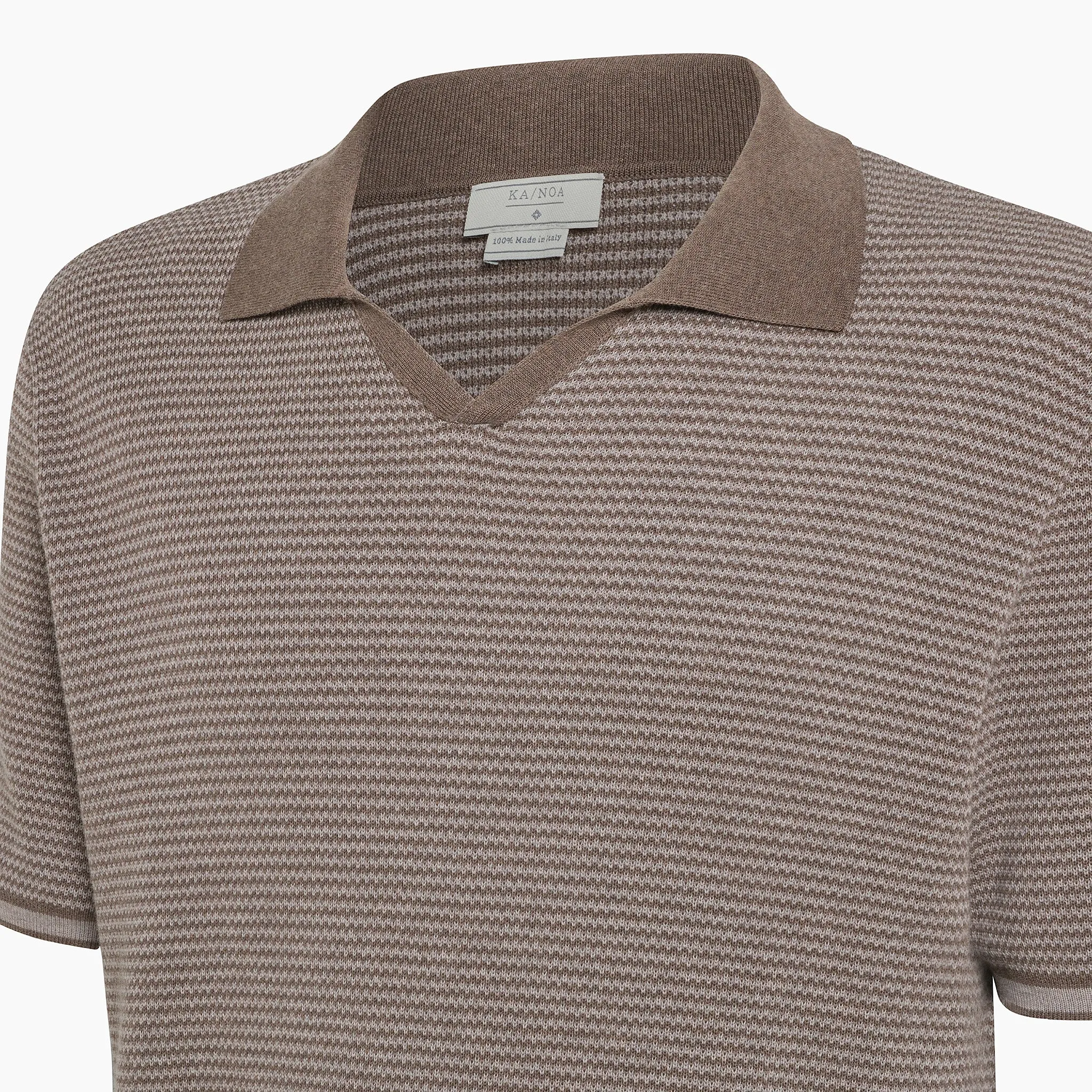 Adley short-sleeve knitted polo in Cotton