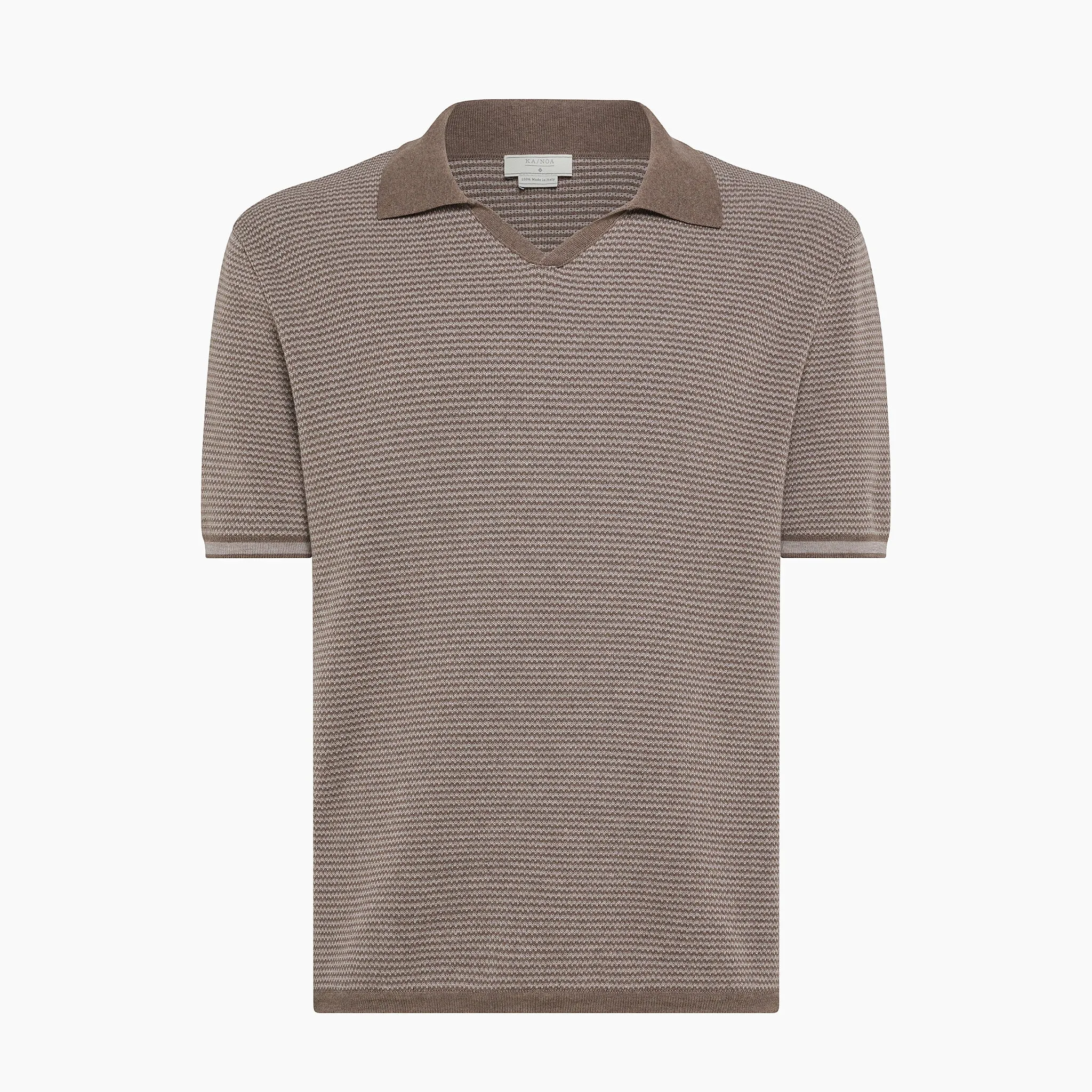 Adley short-sleeve knitted polo in Cotton