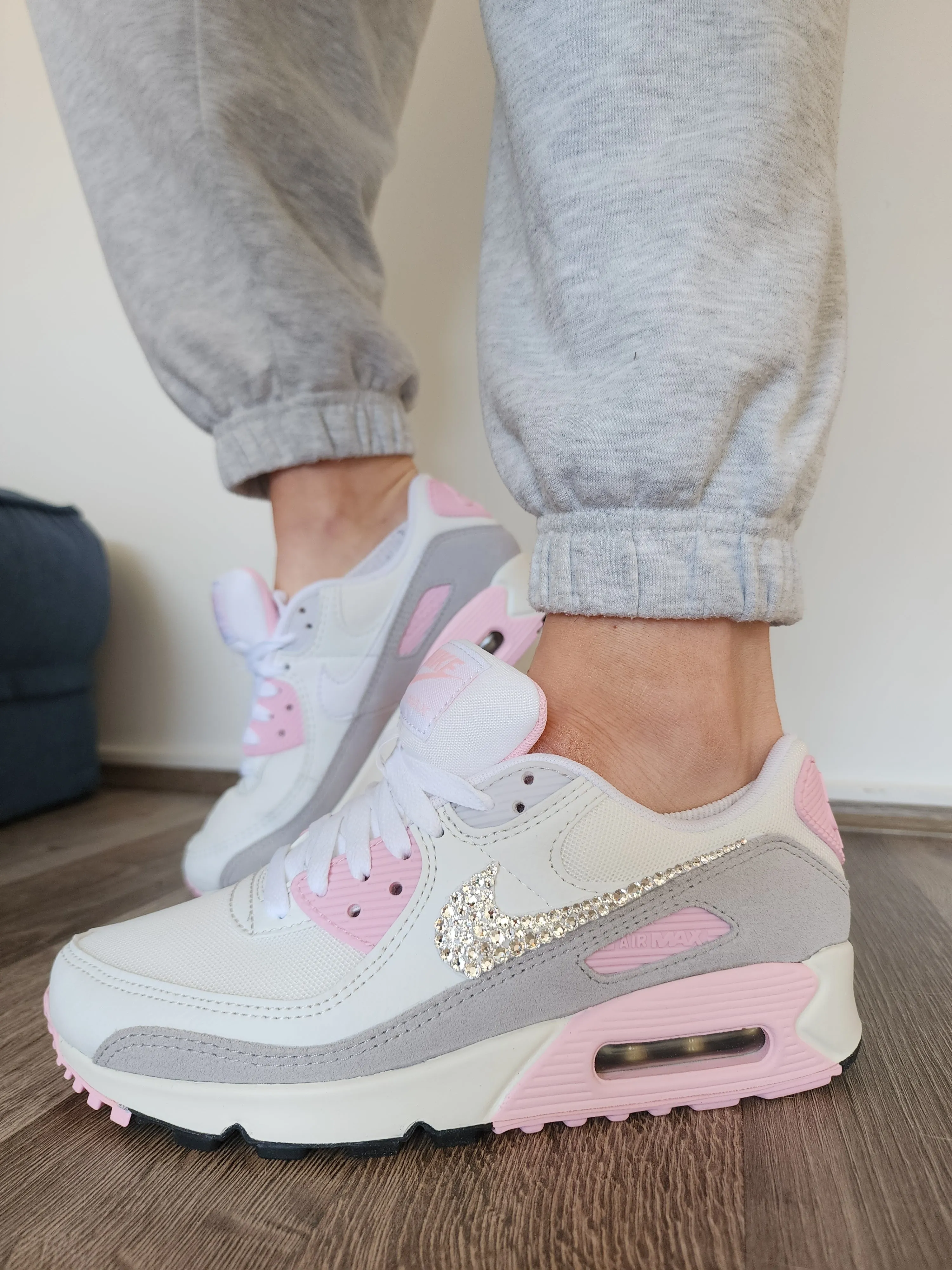 Air Max 90 Women (Baby Pink/ White)