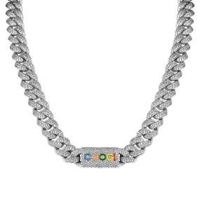 APORRO X COOGI 12mm White Gold “BASIC” Cuban Chain