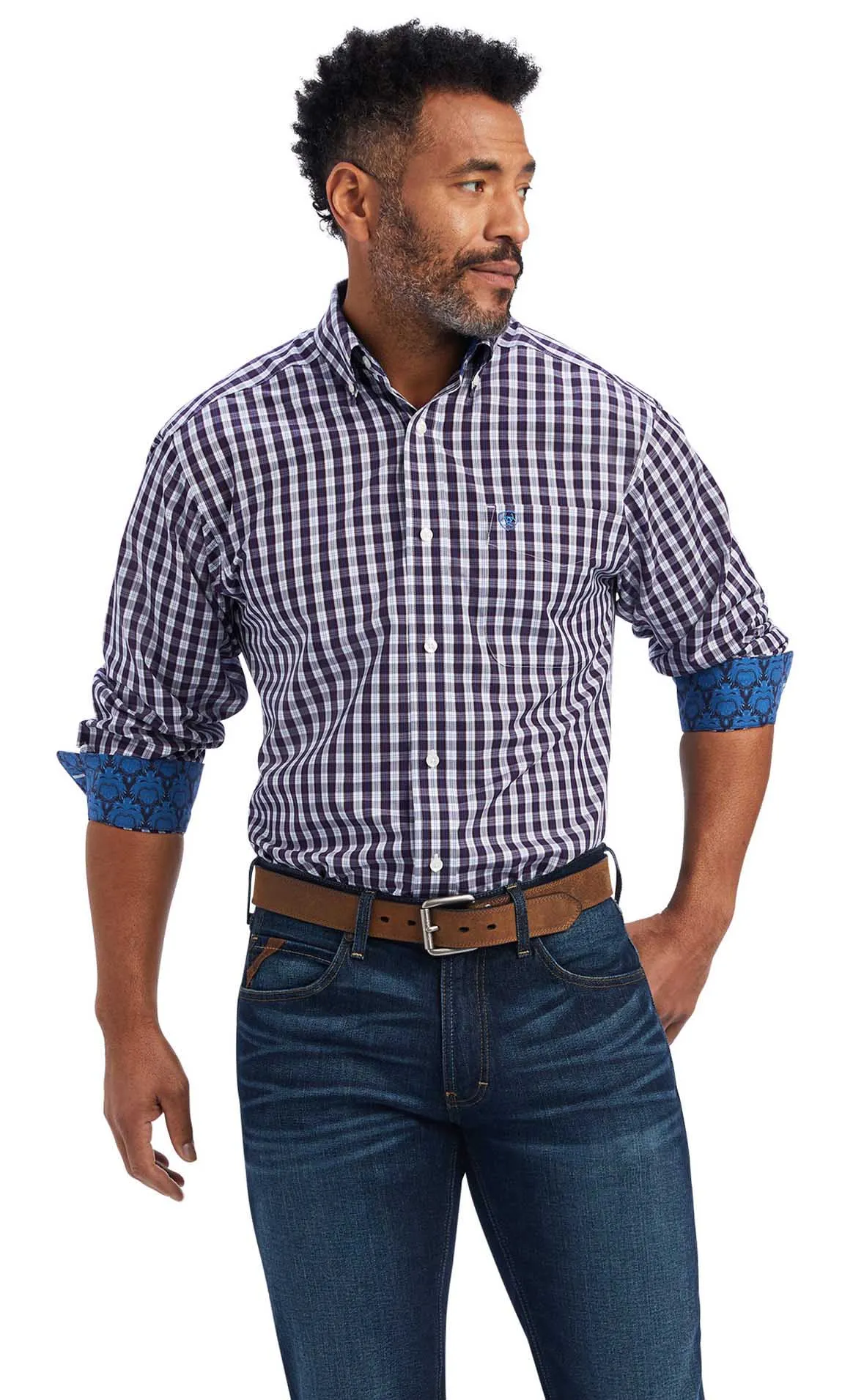 Ariat Men's Wrinkle Free Donny Fitted Shirt