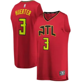 Atlanta Hawks Kevin Huerter Fanatics Branded Replica Fast Break Player Statement Jersey Kids - Red | Ireland D7461A2