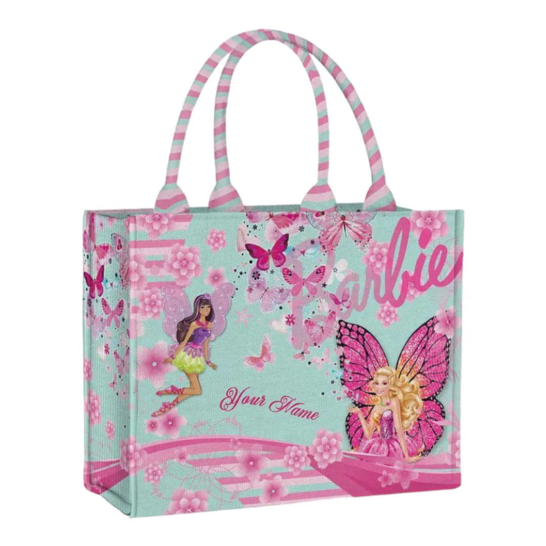 Barbie Edition - Custom Stripe Canvas Tote Bag