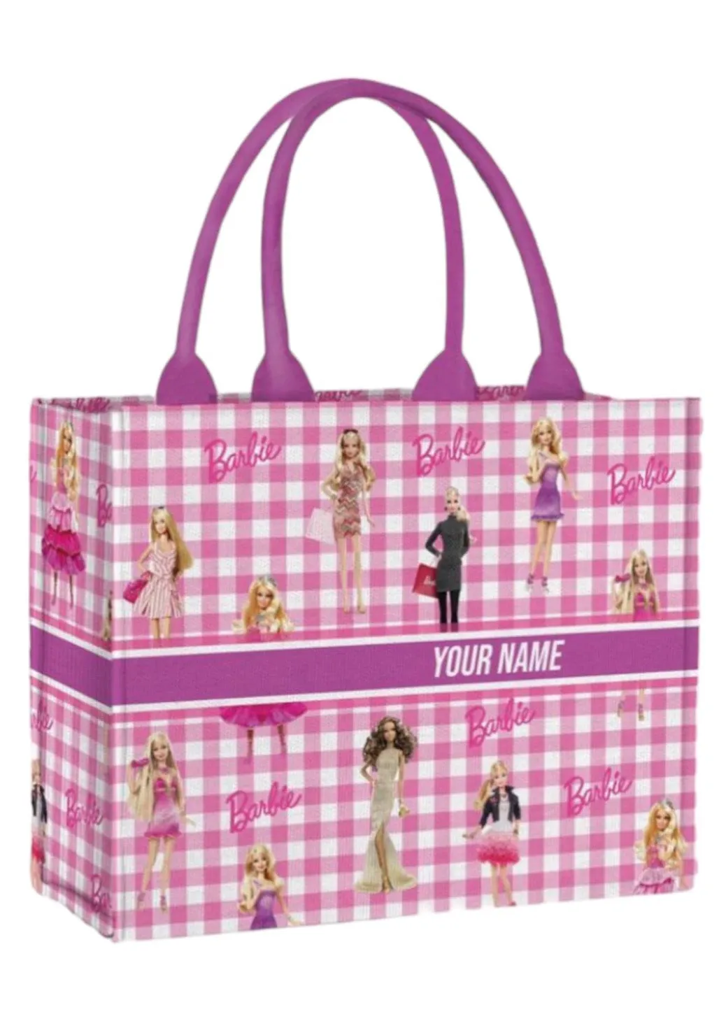 Barbie Edition - Custom Stripe Canvas Tote Bag