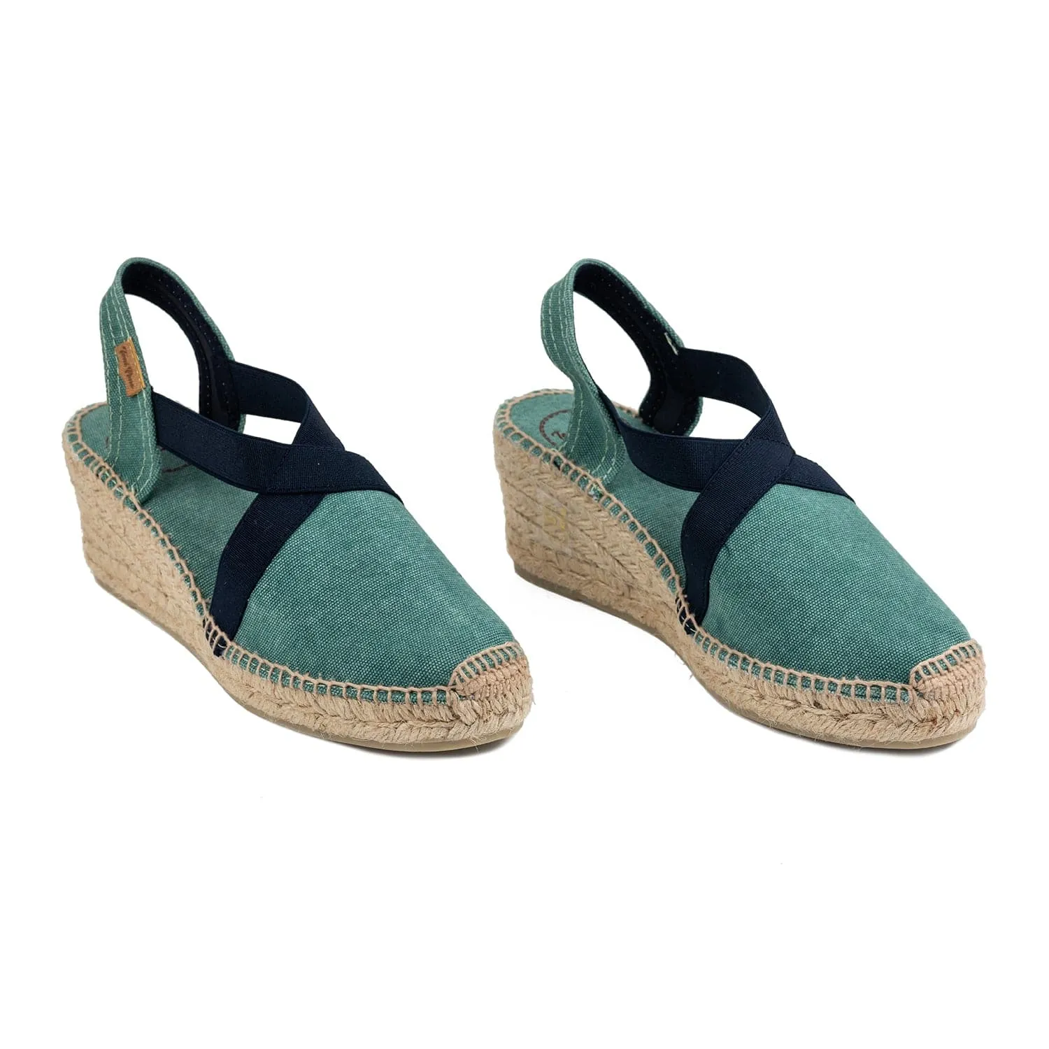 Basic Cotton Blend Wedge Espadrille for Women - Terra-BC