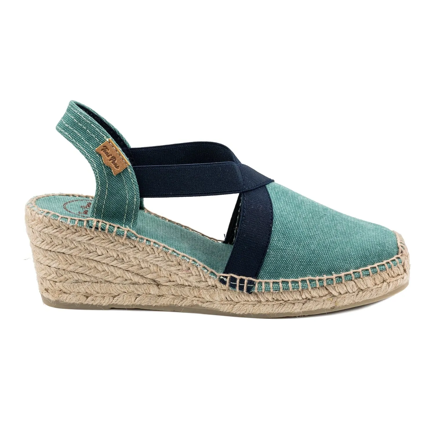 Basic Cotton Blend Wedge Espadrille for Women - Terra-BC