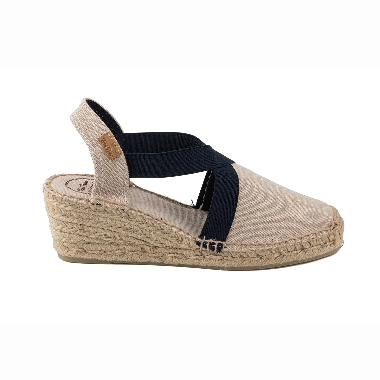 Basic Cotton Blend Wedge Espadrille for Women - Terra-BC