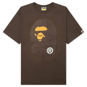 Big Ape Head Tee - Brown