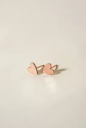 Bond Heart Stud Earrings [Personalize]