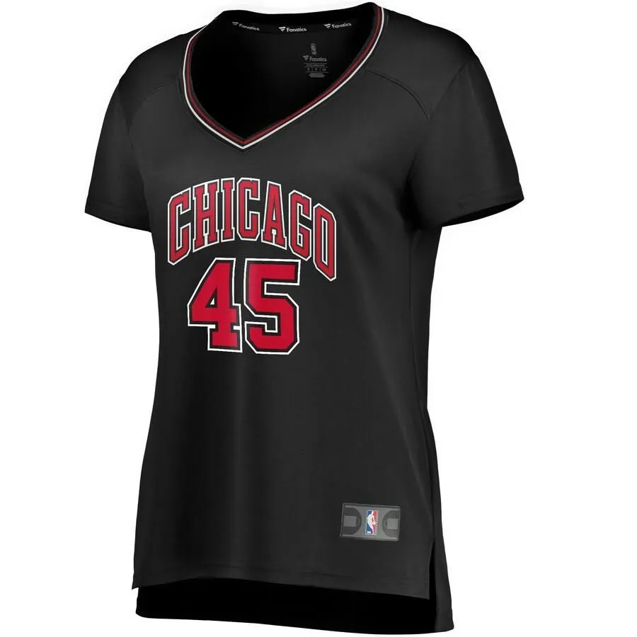 Chicago Bulls Denzel Valentine Fanatics Branded Fast Break Player Statement Jersey Womens - Black | Ireland O8854N7