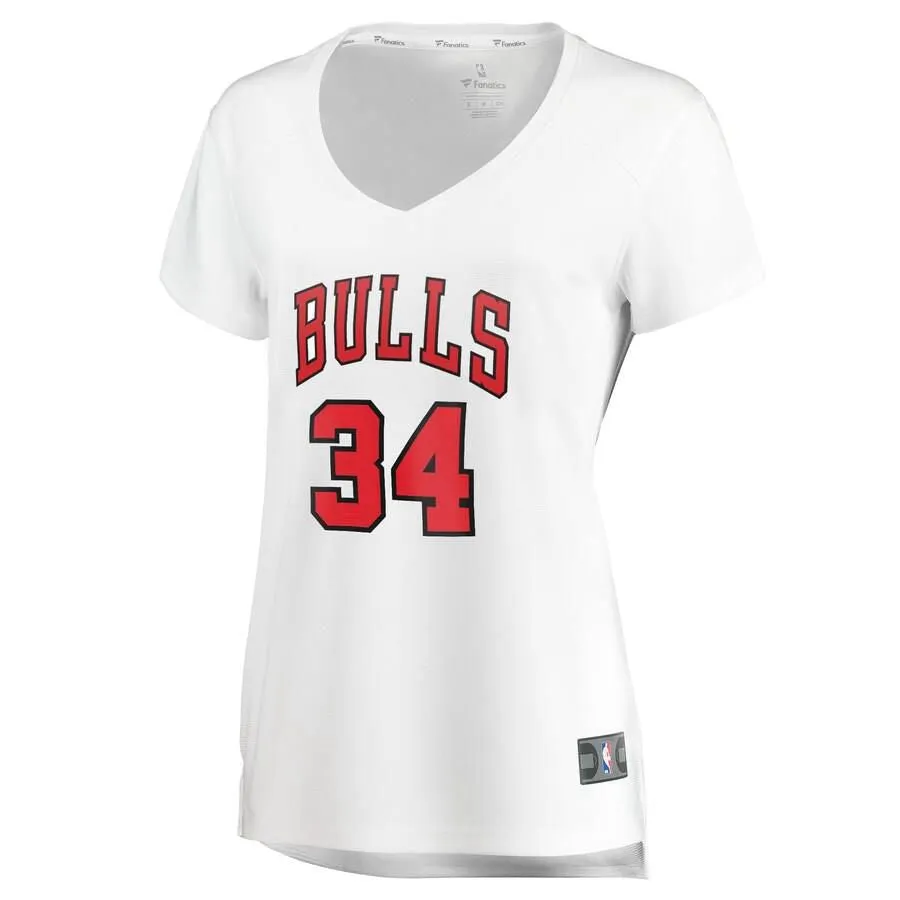 Chicago Bulls Wendell Carter Jr. Fanatics Branded Fast Break Player Association Jersey Womens - White | Ireland D3811M7