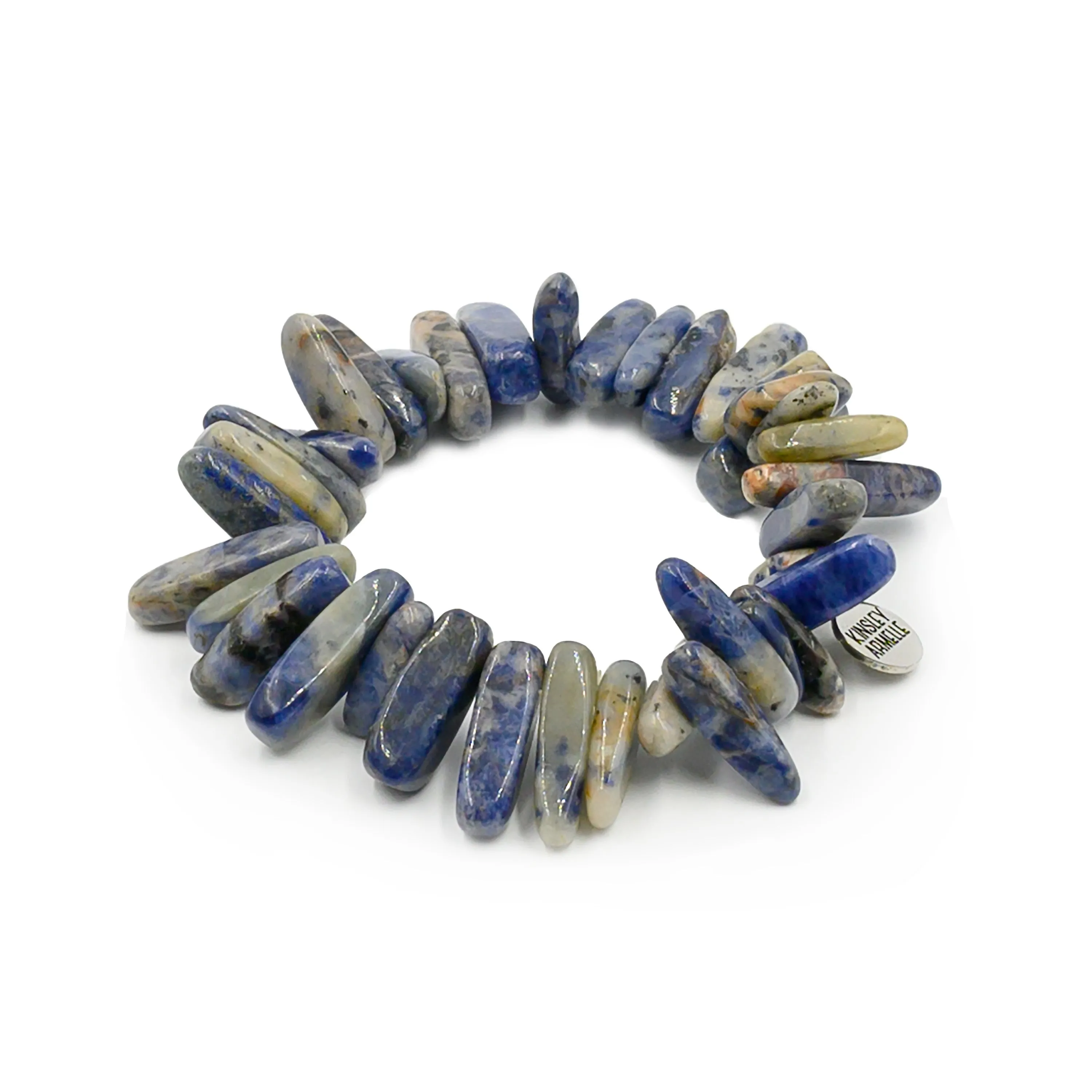 Chip Collection - Silver Indigo Bracelet