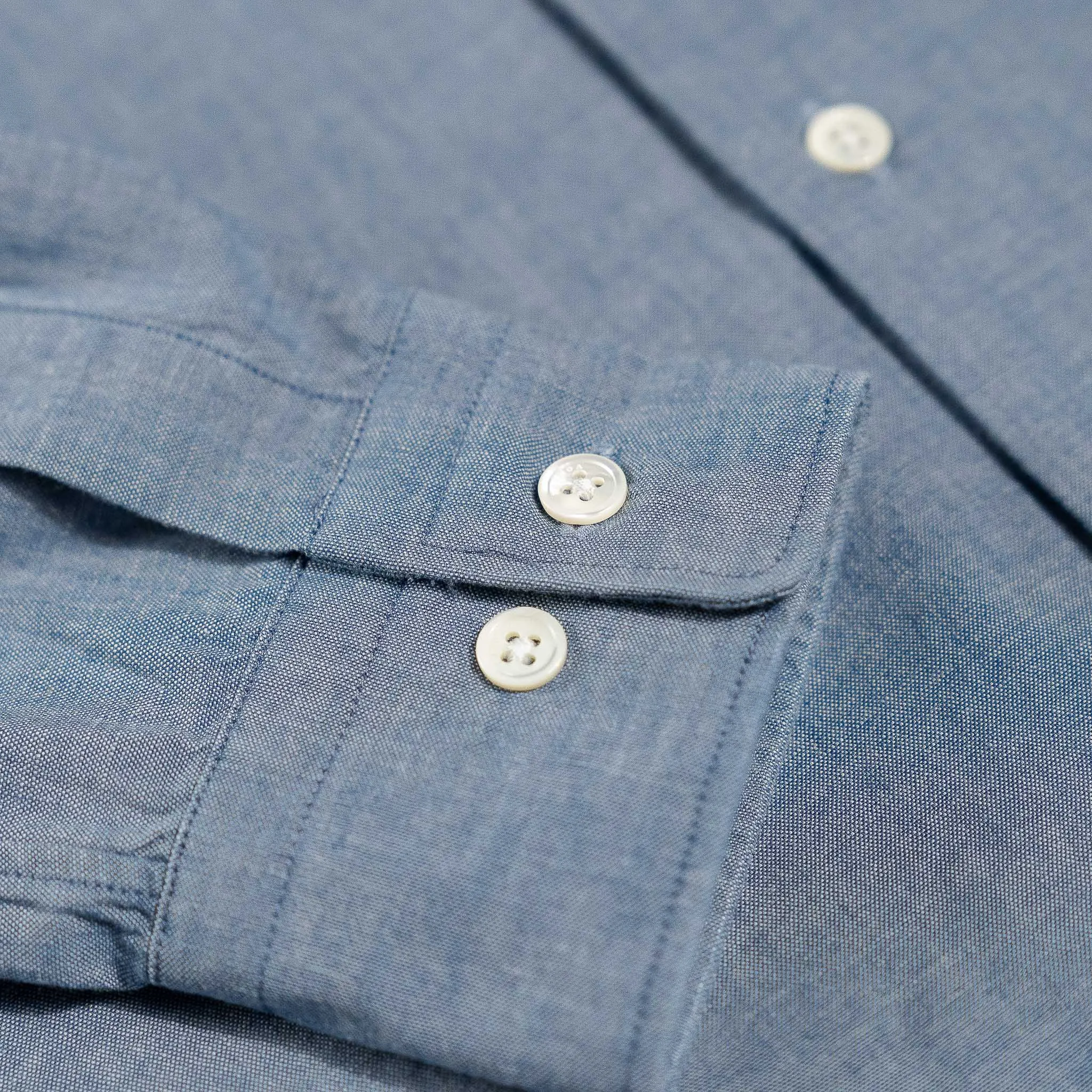 Conrad cotton shirt indigo chambray