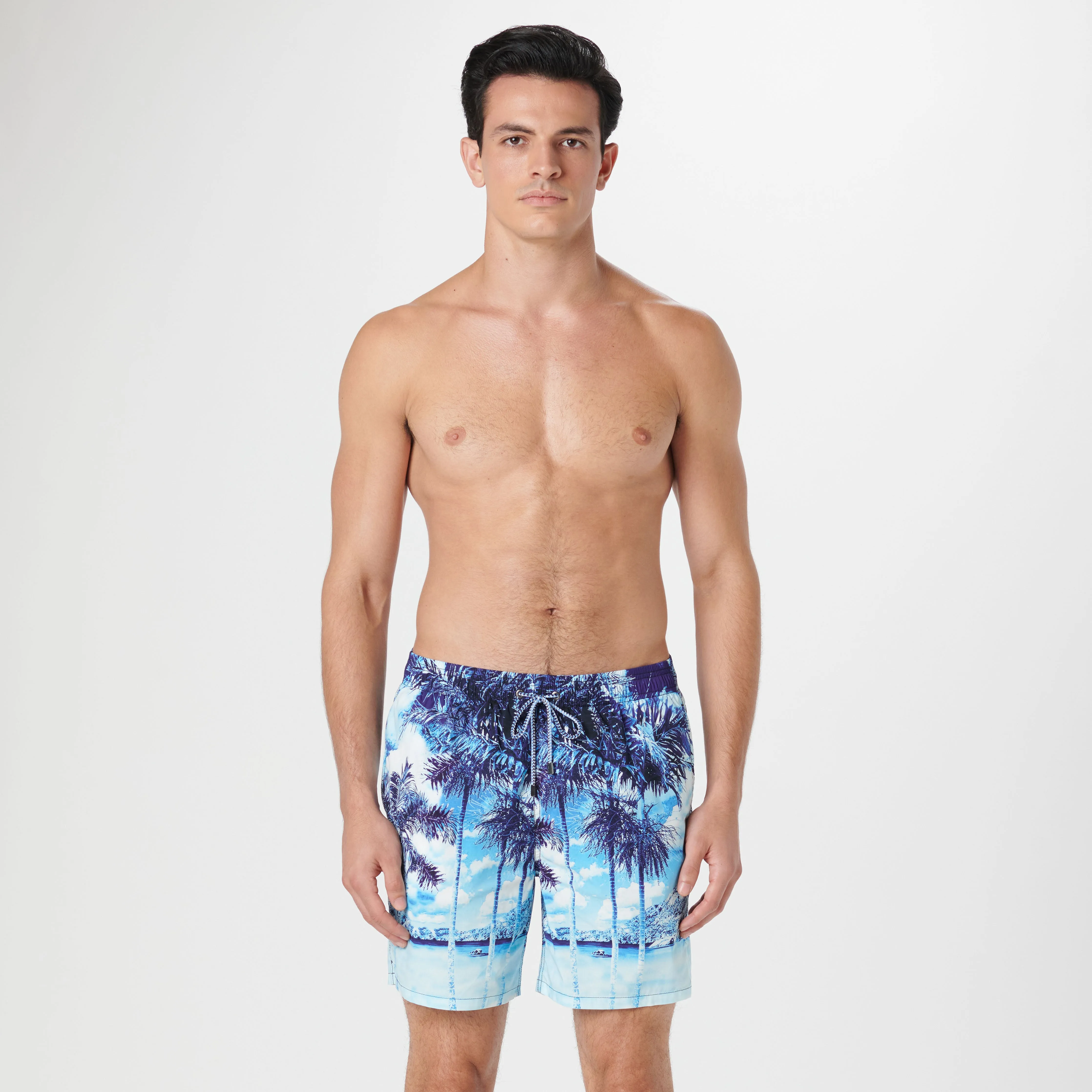 Cosmo Tropical Photoprint Swim Trunks