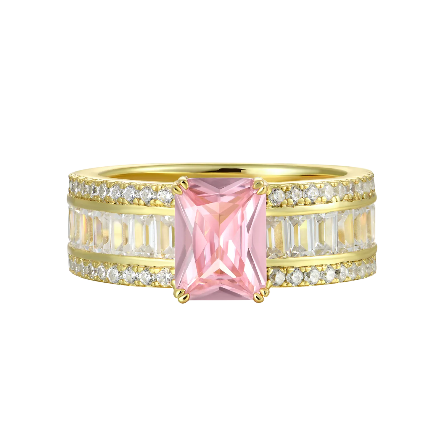 Custom Emerald Cut Band Ring