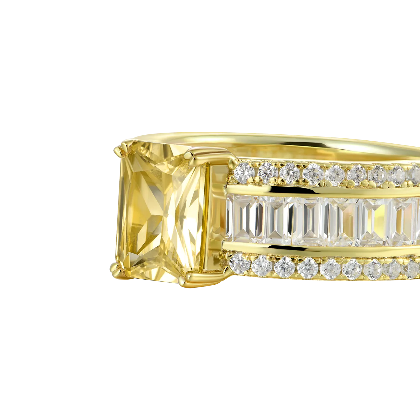 Custom Emerald Cut Band Ring