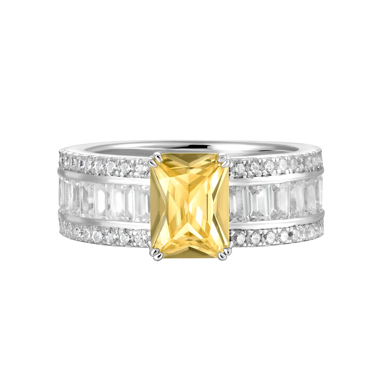 Custom Emerald Cut Band Ring