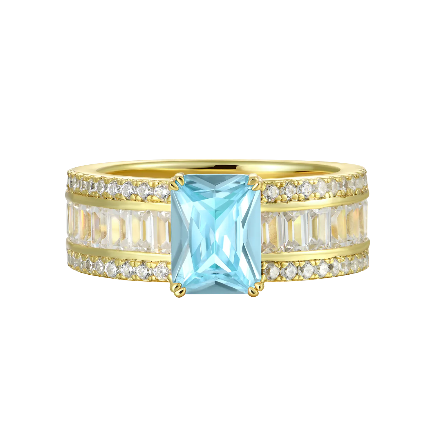 Custom Emerald Cut Band Ring