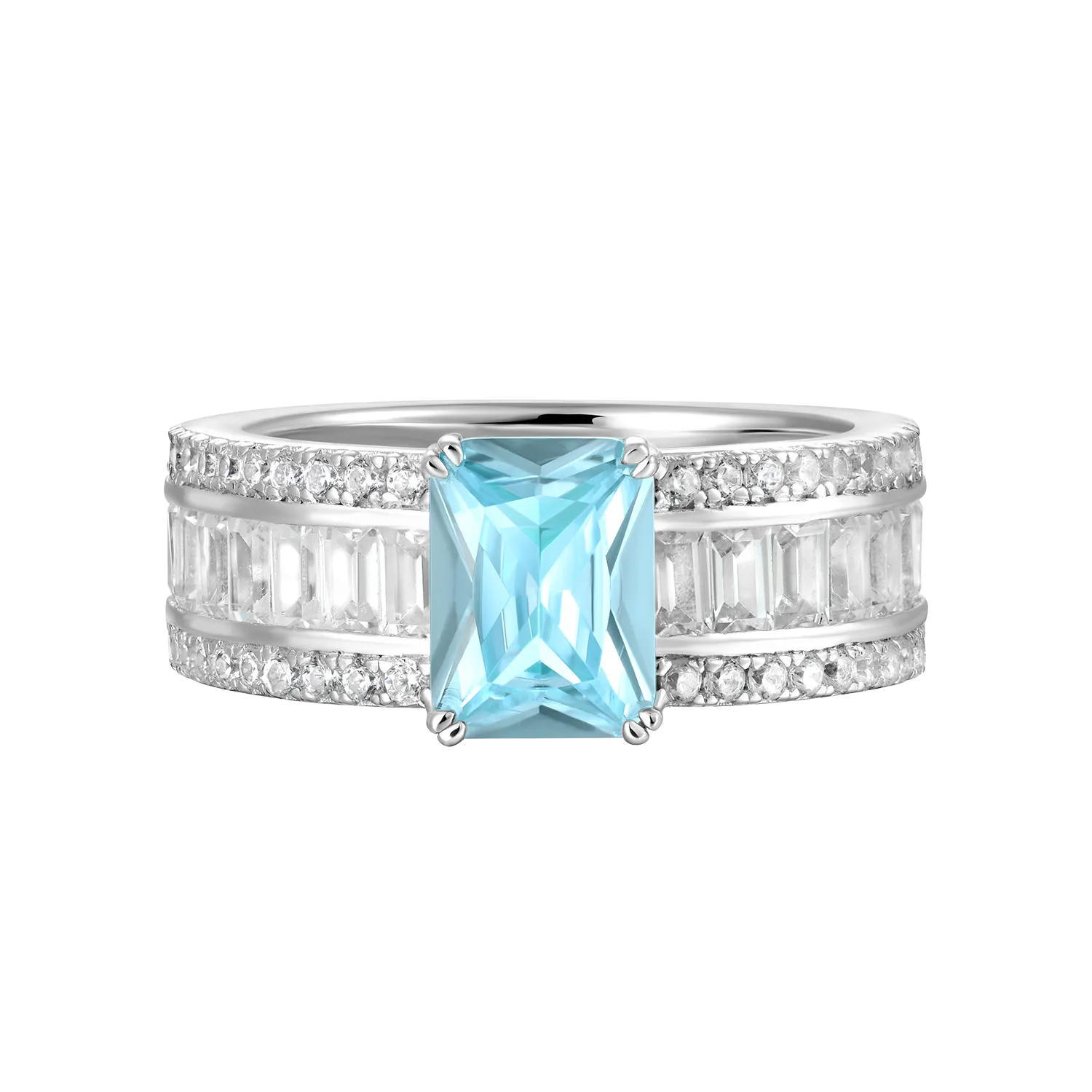 Custom Emerald Cut Band Ring