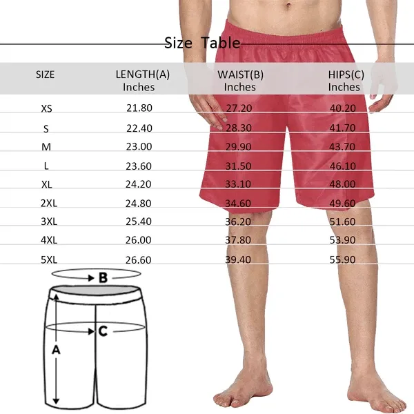 Custom Face Sunflower Men's Swim Trunk