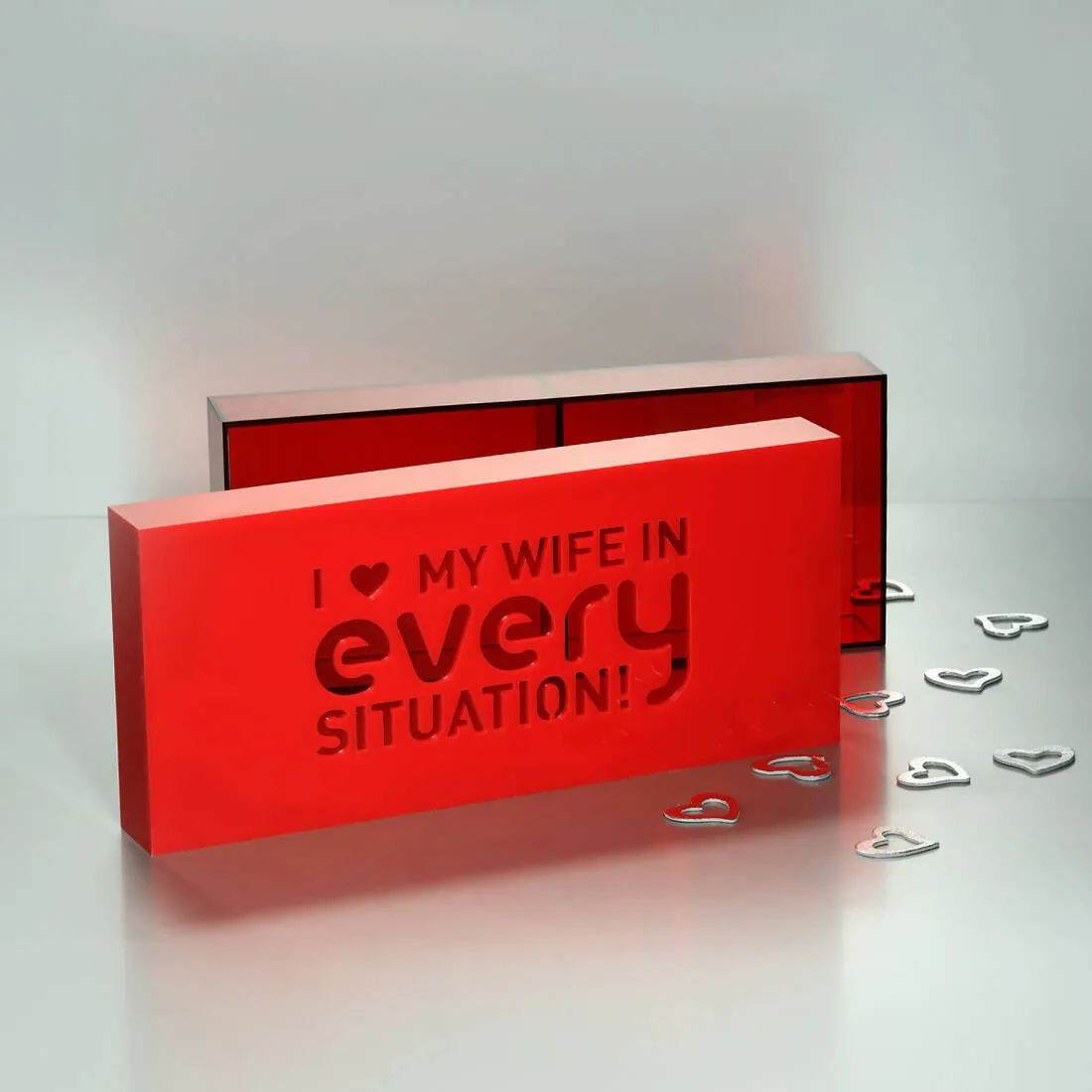 Custom-made wife box design. CHOCOLATE NOT INCLUDED.