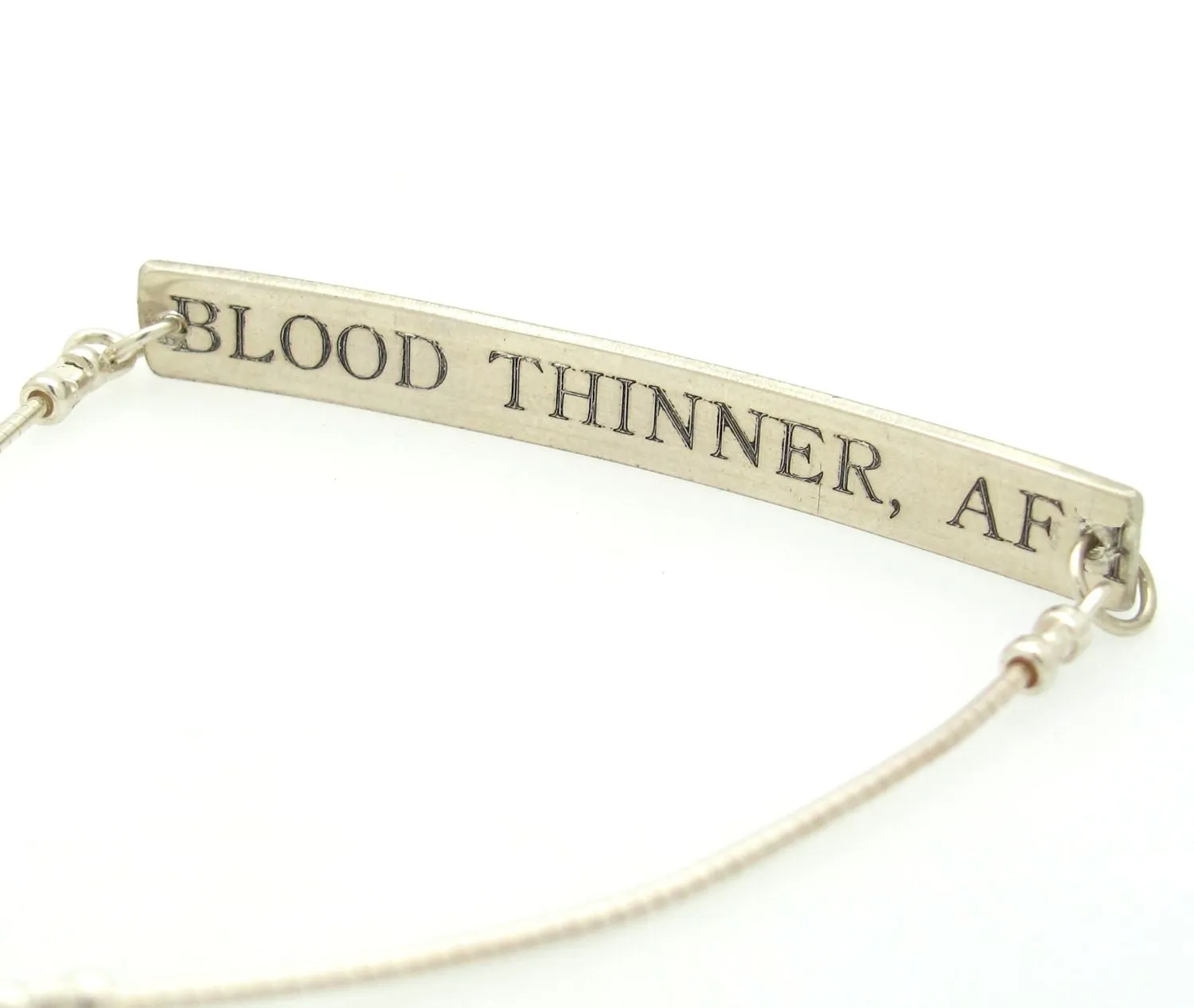 Custom Medical Alert Bracelet for her