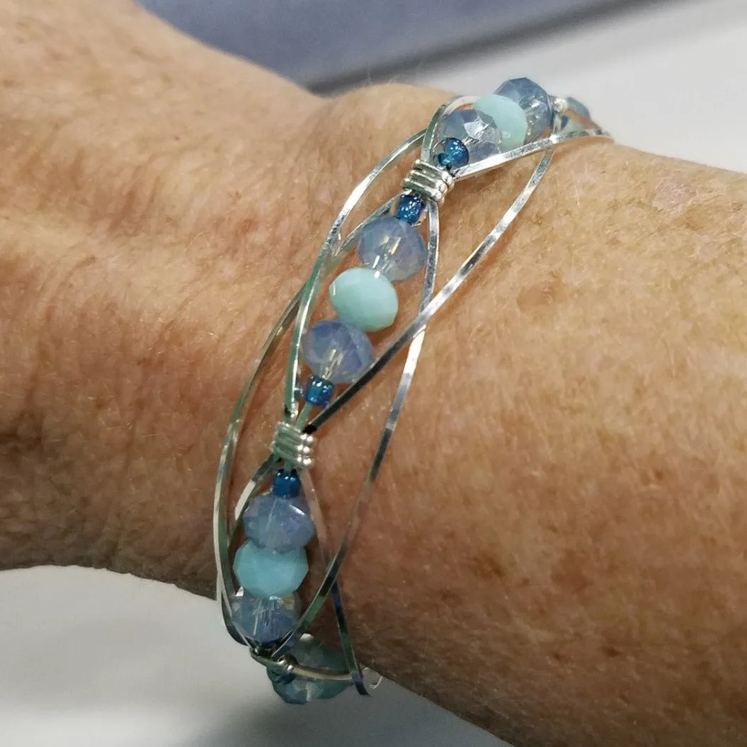 Custom Sterling Silver Lace Bracelet