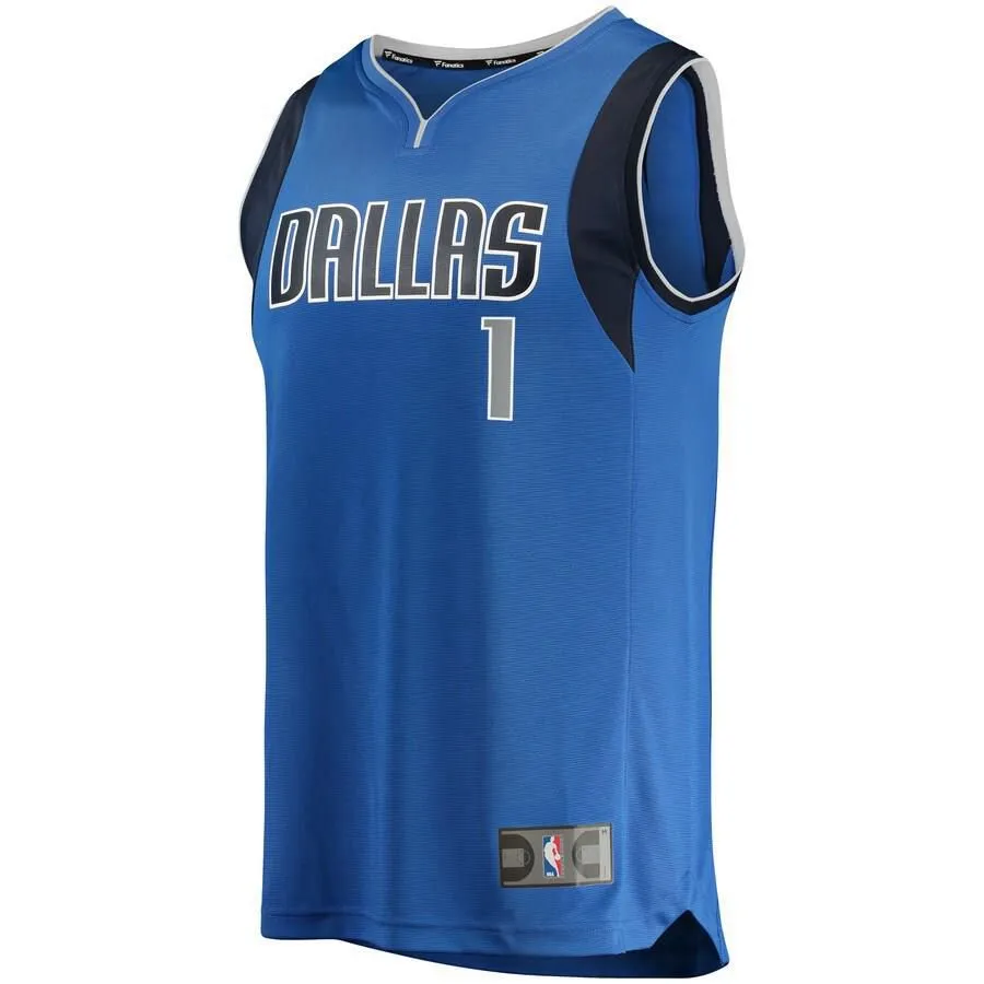 Dallas Mavericks Dennis Smith Jr. Fanatics Branded Replica Fast Break Icon Jersey Kids - Blue | Ireland T9886V4