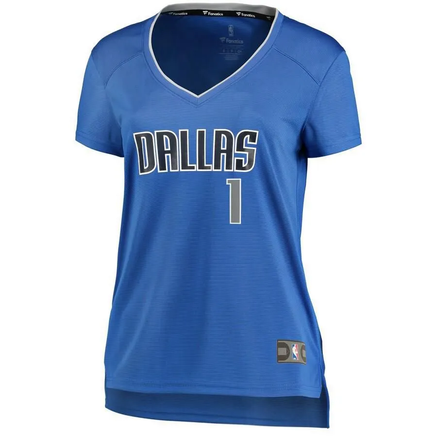 Dallas Mavericks Dennis Smith Jr. Fanatics Branded Replica Fast Break Icon Jersey Womens - Blue | Ireland Z3510H7