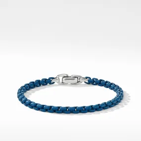 David Yurman Men's 5MM Box Chain Bracelet in Blue