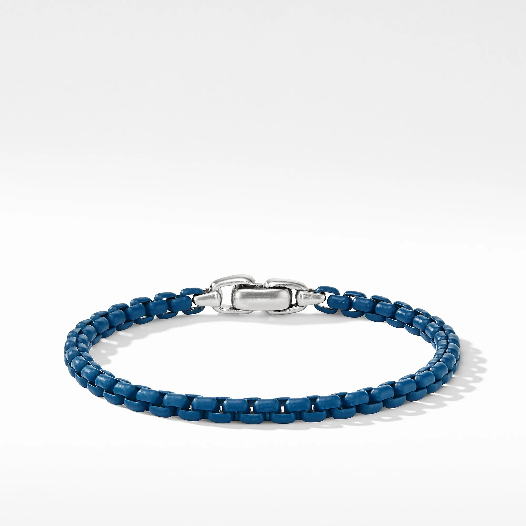 David Yurman Men's 5MM Box Chain Bracelet in Blue