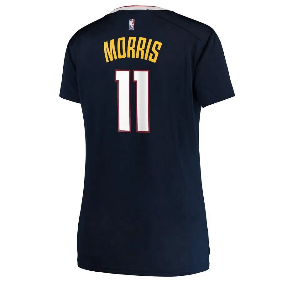 Denver Nuggets Monte Morris Fanatics Branded Fast Break Player Icon Jersey Womens - Navy | Ireland N4119R8