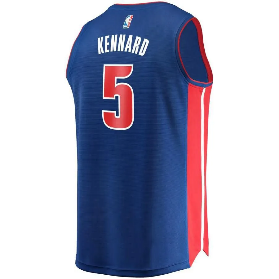 Detroit Pistons Luke Kennard Fanatics Branded Replica Fast Break Icon Jersey Kids - Blue | Ireland T1596O2