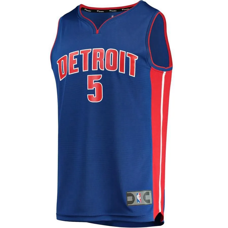 Detroit Pistons Luke Kennard Fanatics Branded Replica Fast Break Icon Jersey Kids - Blue | Ireland T1596O2