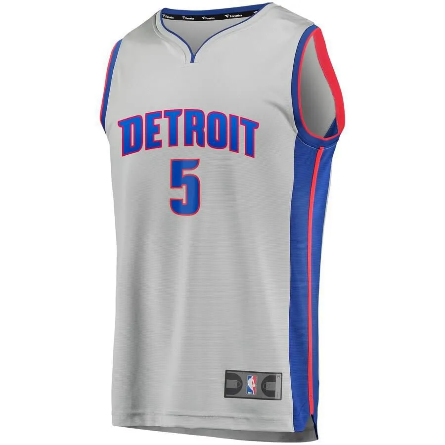 Detroit Pistons Luke Kennard Fanatics Branded Replica Fast Break Player Statement Jersey Kids - Grey | Ireland B2878J2