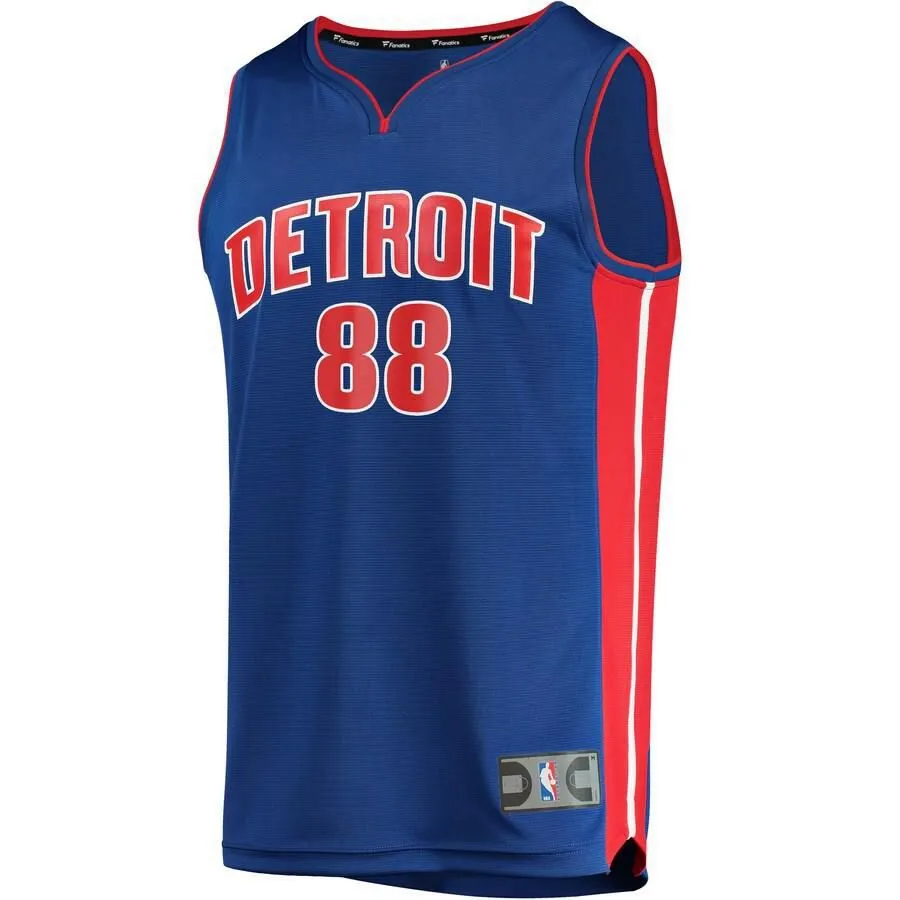 Detroit Pistons Markieff Morris Fanatics Branded Road Fast Break Jersey Kids - Blue | Ireland B7581T9