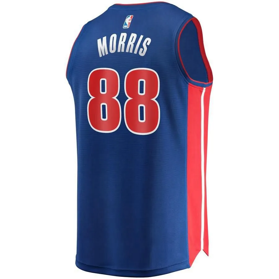 Detroit Pistons Markieff Morris Fanatics Branded Road Fast Break Jersey Kids - Blue | Ireland B7581T9