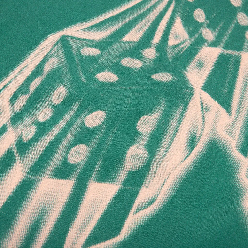 Dice Printed Rayon Camp Shirt - Jade