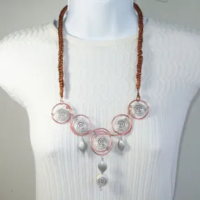 Edeline Wire Design Beaded Jewelry Necklace