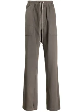 ELASTICATED WAIST STRAIGH LEG TROUSERS