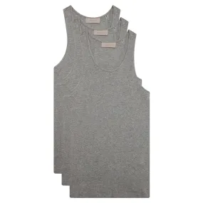 Essentials 3 Pack Tank - Dark Oatmeal