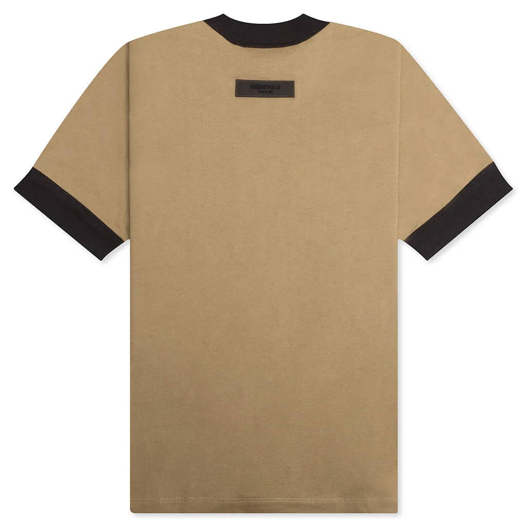 Essentials Kid's Ringer Tee - Oak