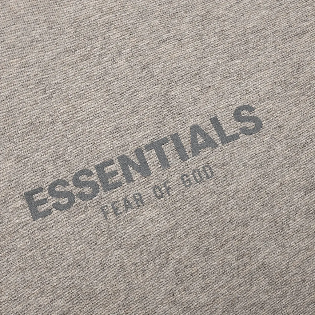 Essentials L/S Polo - Dark Heather Oatmeal