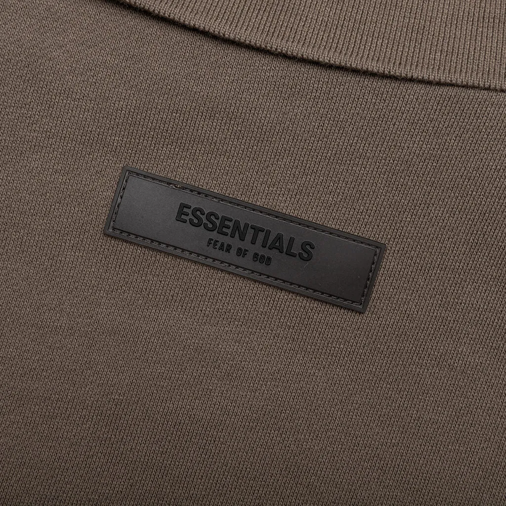 Essentials L/S Polo - Wood