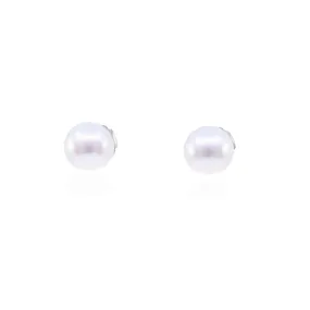 EXCLUSIVELY BY NINA 14K WHITE GOLD SOUTH SEA PEARL STUD EARRINGS