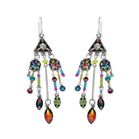 Firefly Mosaic Botanical Chandelier Earrings