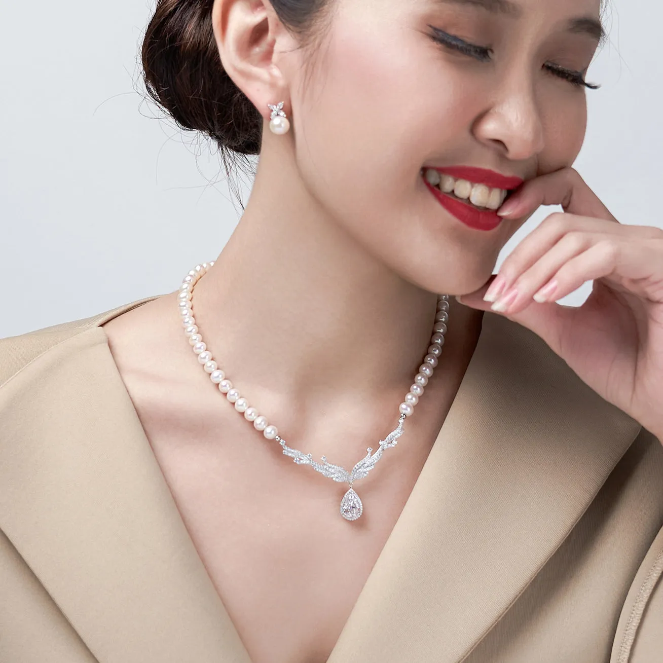 Freshwater Pearl Necklace WN00570 | CELESTE